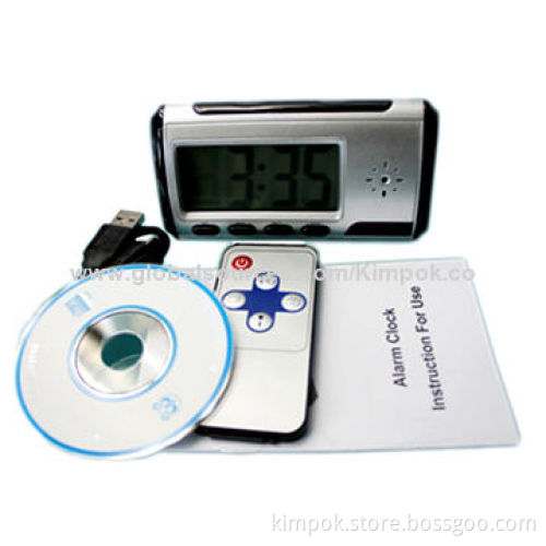 Covert Clock Camera with Remote Control and Motion Detection